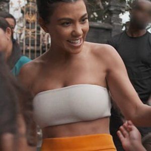 H&M BALMAIN white bandeau top